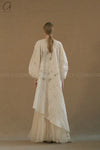MUTEDANCE V-neck layered dress MD23FW67 PM111